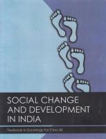 C12 Sociology - Social Change and Development in India